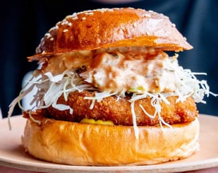 Ebi Katsu Burger with Cod Roe Mayo